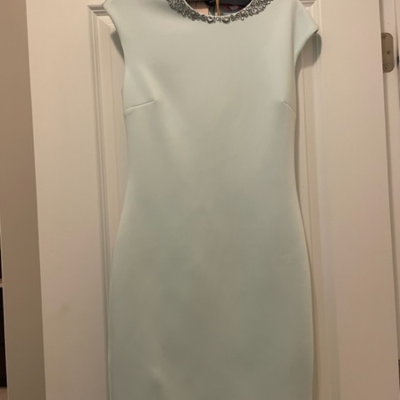 TED BAKER  BETIANA EMBELLISHED BODY CON DRESS MINT GREEN SIZE 2 (US 4) - Picture 8 of 8